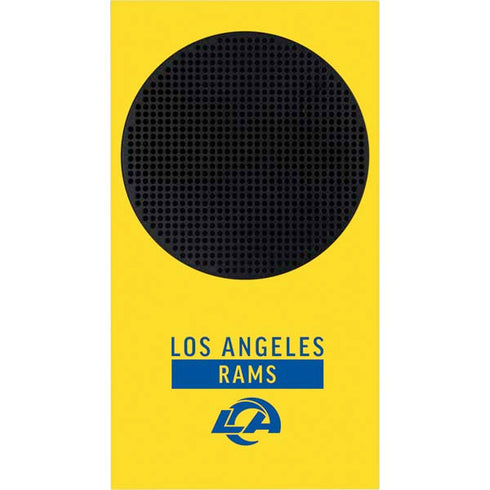NFL Los Angeles Rams White Performance Series Xbox Series S Console Skin